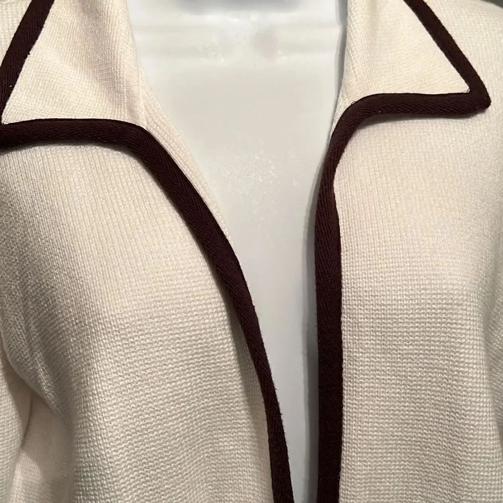 Talbots Open Front Cotton Cardigan Size M - Picture 3 of 8